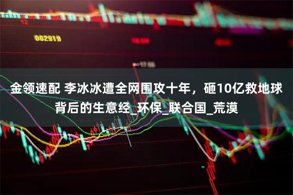 金领速配 李冰冰遭全网围攻十年，砸10亿救地球背后的生意经_环保_联合国_荒漠